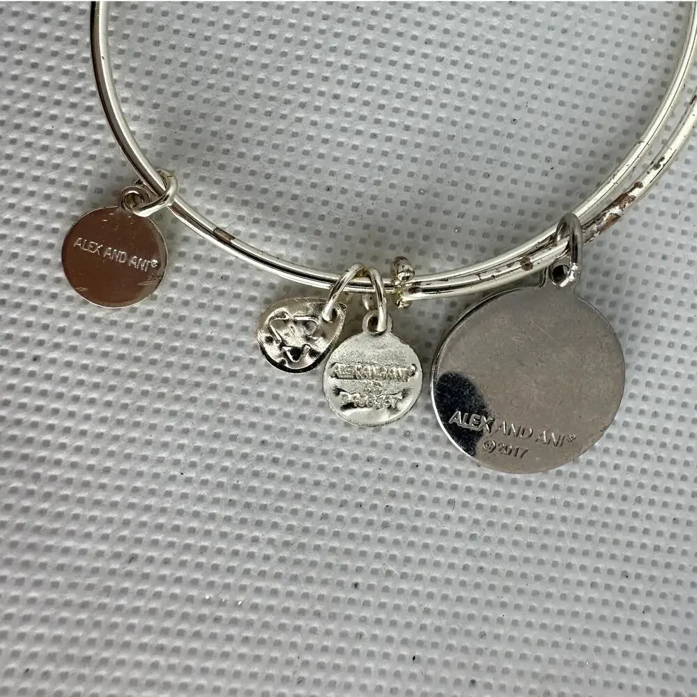 Alex + Ani Energy Charm Bracelet U.S. Army Star 2017 Silver